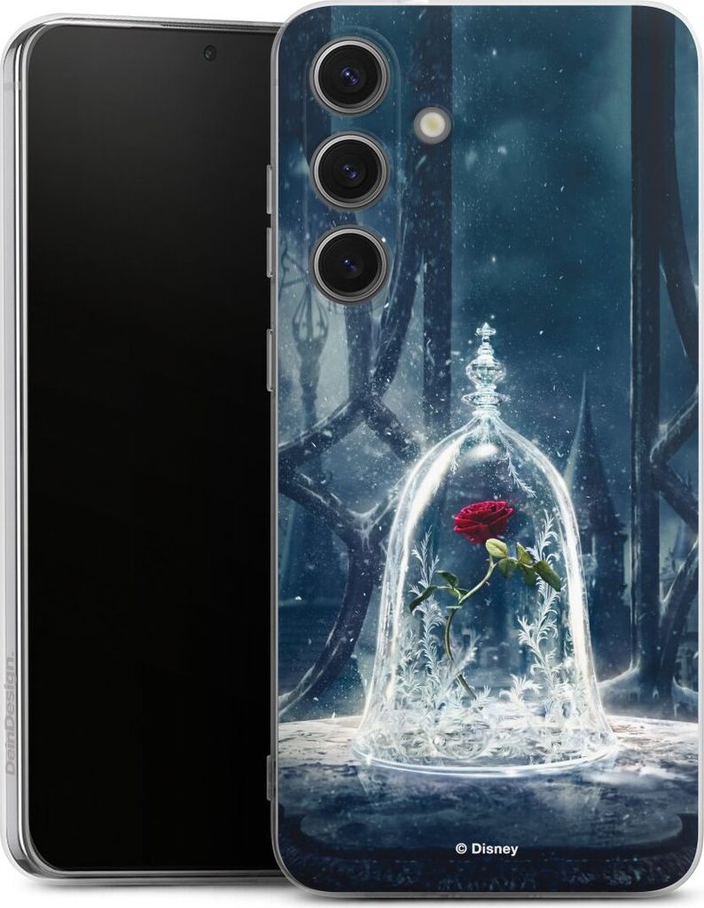 DeinDesign Handyhülle für Samsung Galaxy S25+ Silikon Hülle Case Smartphone Schutzhülle Die Schöne und das Biest Disney Princess Rose