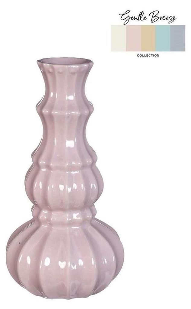 Ideen 4 Jahreszeiten Vase Delphi ø9xh16,9cm zartrosa