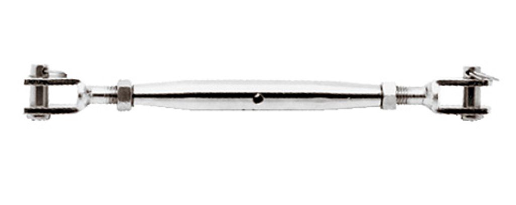 Wantenspanner mit 2 Gabeln M20, Edelstahl, A4