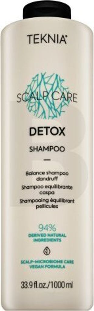 Lakmé Teknia Scalp Care Detox Shampoo Reinigungsshampoo gegen Schuppen für normales bis fettiges Haar 1000 ml