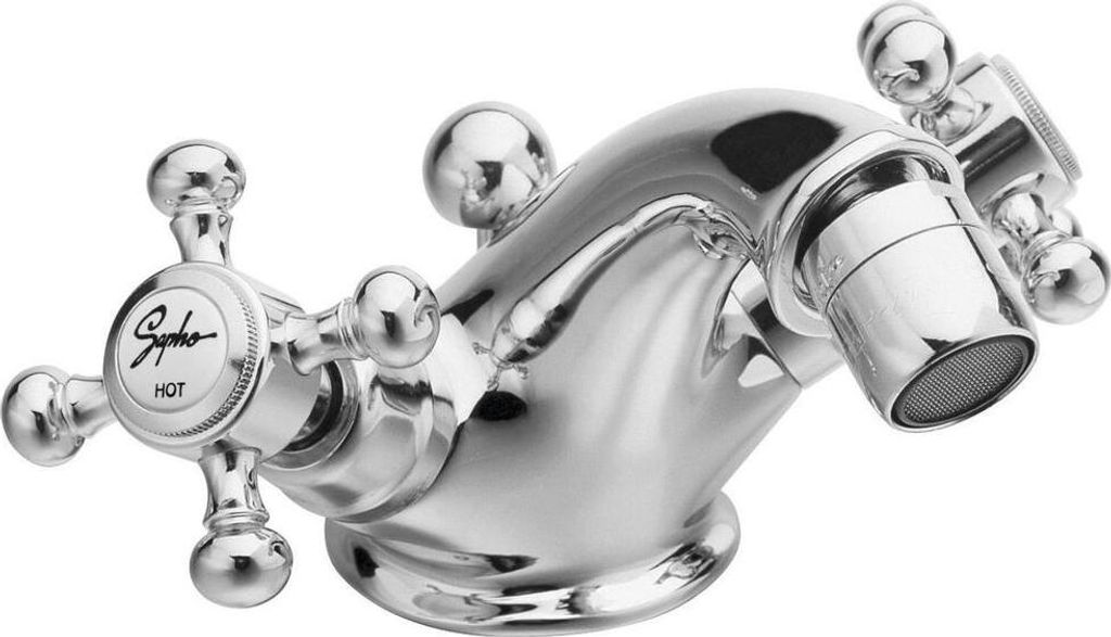 ANTEA Bidetarmatur mit Ablaufgarnitur, Chrom