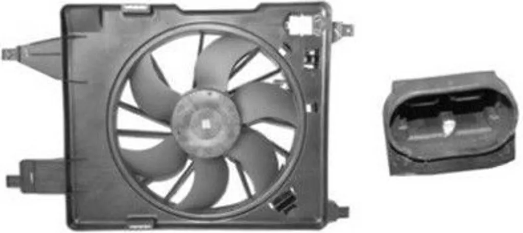Ventilateur de radiateur VAN WEZEL 4323747 pour RENAULT SCÉNIC II 380mm