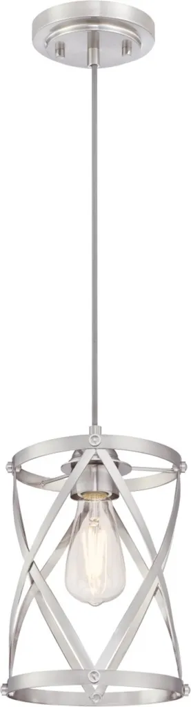 Lustre suspension Isadora nickel brossé - Éclairage de Plafond Moderne