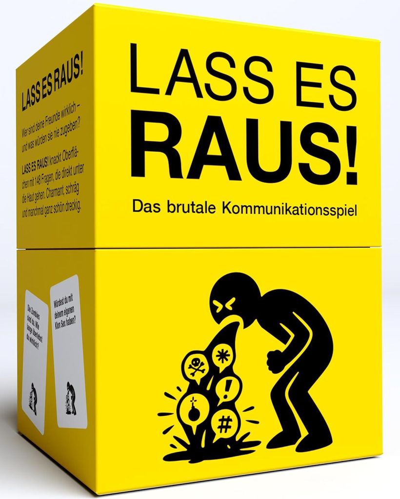 Kampf gegen das Spießertum- LASS ES RAUS! Fragekarten zum Kennenlernen