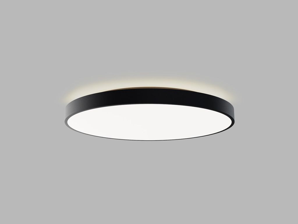LED2 1275753DT Deckenleuchte RINGO II 80 P/N, B TRIAC DIM 80+12W 3000K/4000K schwarz