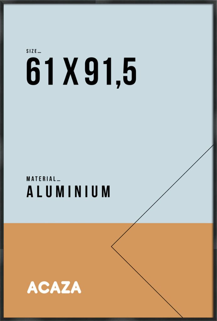 Bilderrahmen 61 x 91.5 cm mit bruchsicherem Plexiglas für Fotowand, großer Aluminium Fotorahmen für Poster oder Bilder als Bilderwand Deko, Bild...