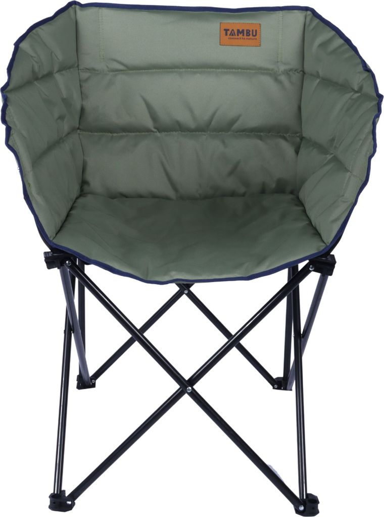 TAMBU Outdoor Camping Stuhl faltbar nachhaltiger Faltstuhl aus recyceltem Material belastbar 120 kg für Garten Angeln Festivals Grillen