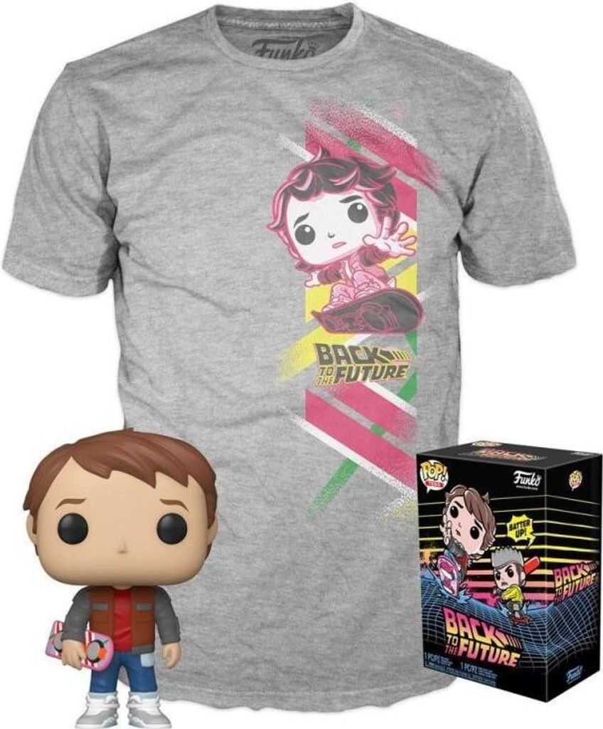 Funko POP & Tee: Back to the Future - Marty w/Hoverboard Obrázek produktu 