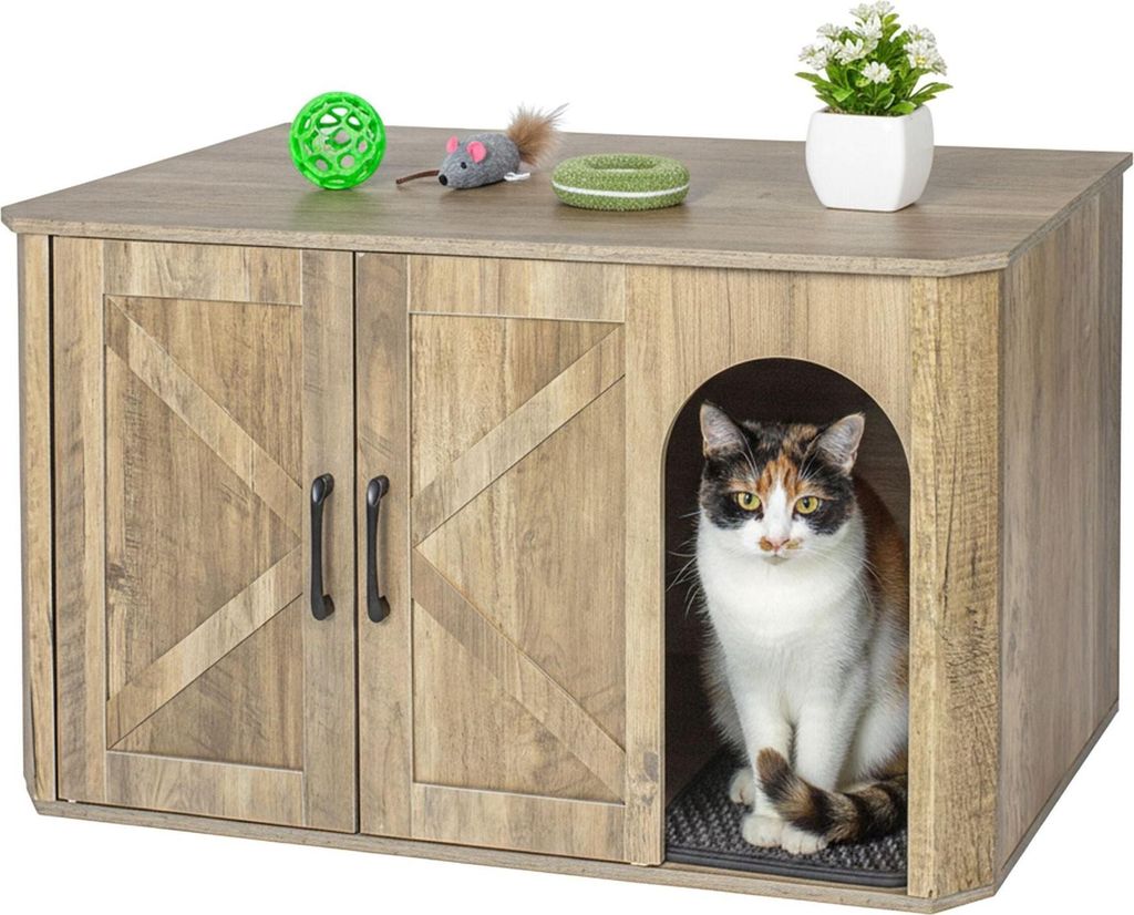 Katzenstreuschrank - Diskret, geräumig, multifunktional