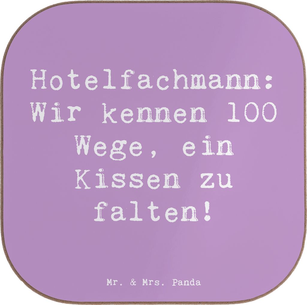 Mr. & Mrs. Panda unterleger Spruch Hotelfachmann Kissen - Produktbild 