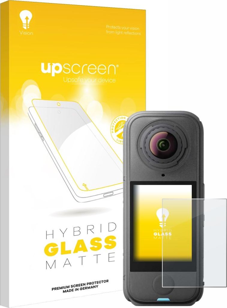 upscreen Entspiegelungs Schutzglas für Insta360 X4 Air Schutzfolie Panzer Folie Glas Display Schutz matt