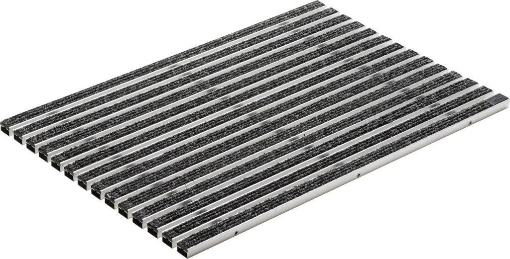 ACO Schuhabstreifermatte Alu mit Ripsstreifen anthrazit Produktbild 