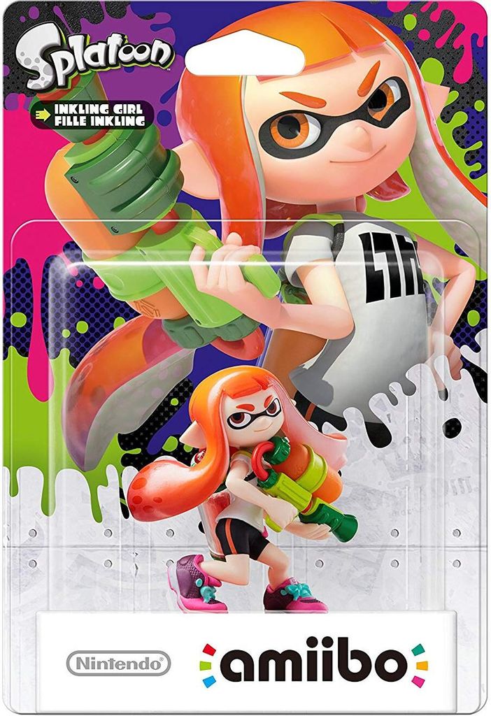 Nintendo amiibo Inkling Girl - Splatoon Serie, Interaktive Figur für Nintendo Switch, Wii U, 3DS - Exklusive Inhalte und Anpassungen