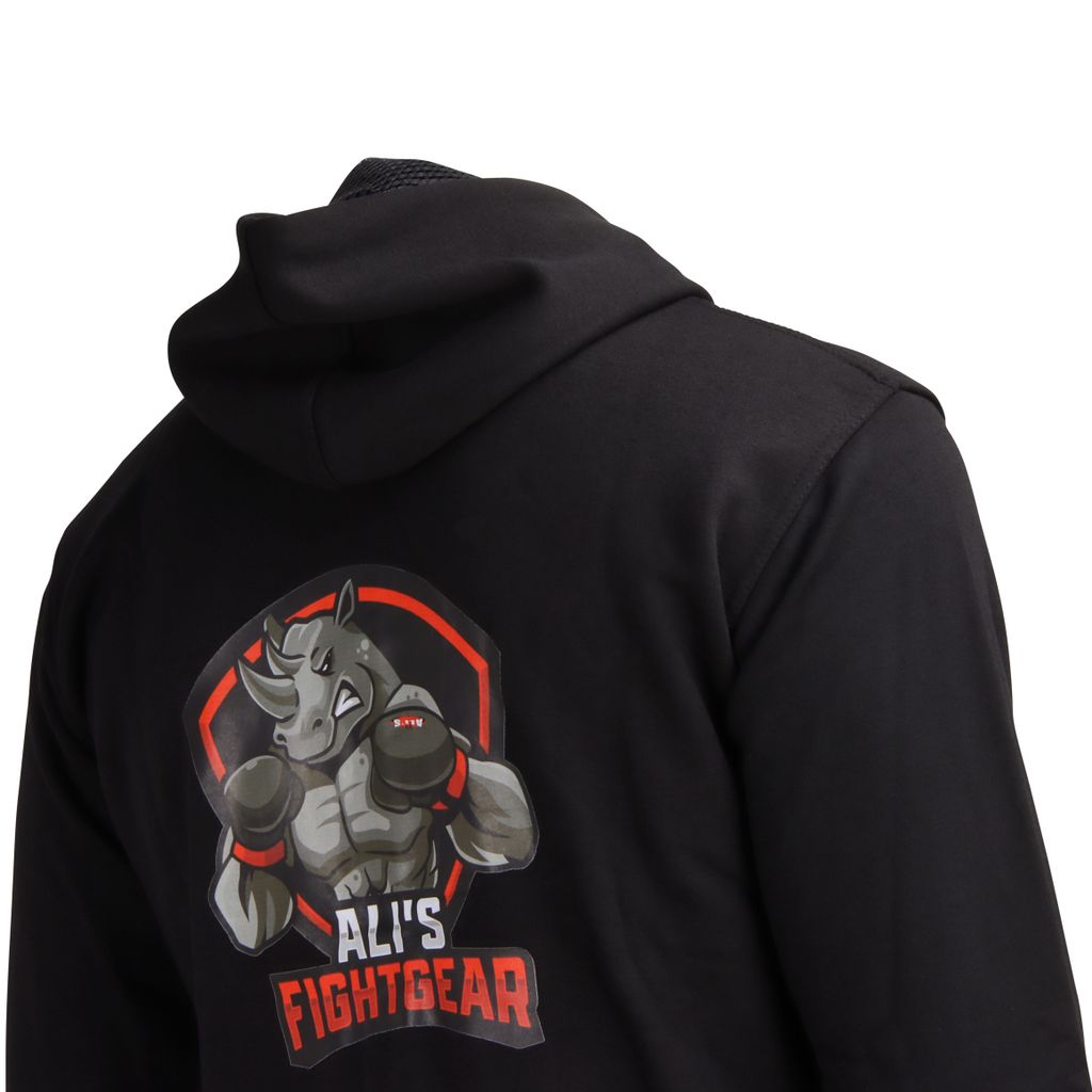 Ali's Fightgear Jogginganzug "Reno" – Schwarz – Größe L – Hochwertiger Trainingsanzug für Herren & Damen