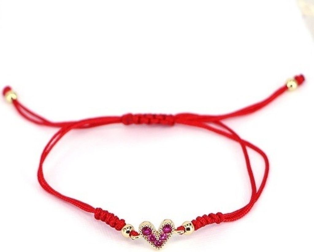 Elegantes Virginia-Armband in Rot – Zirkon-Herz für Damen KP20730