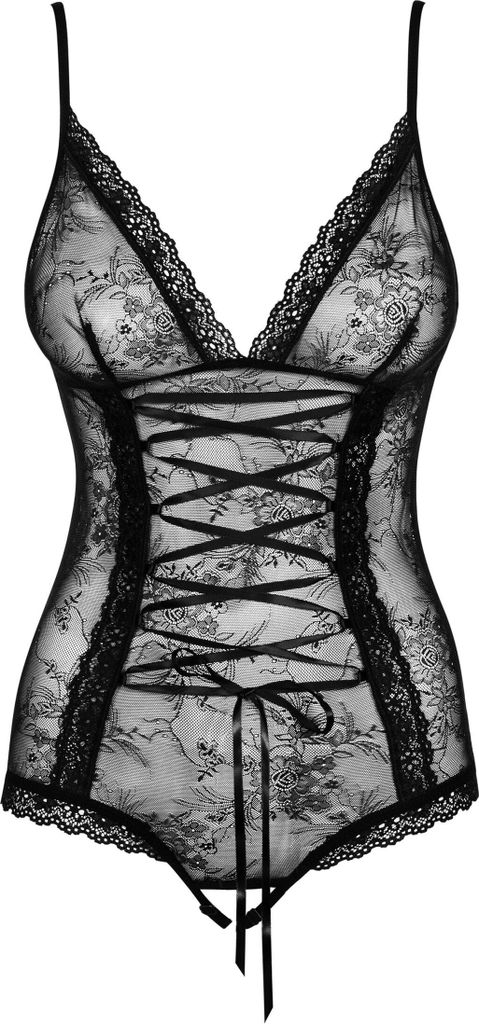 Verführerischer Obsessive Slevika Body in Schwarz, Größe Produktbild 