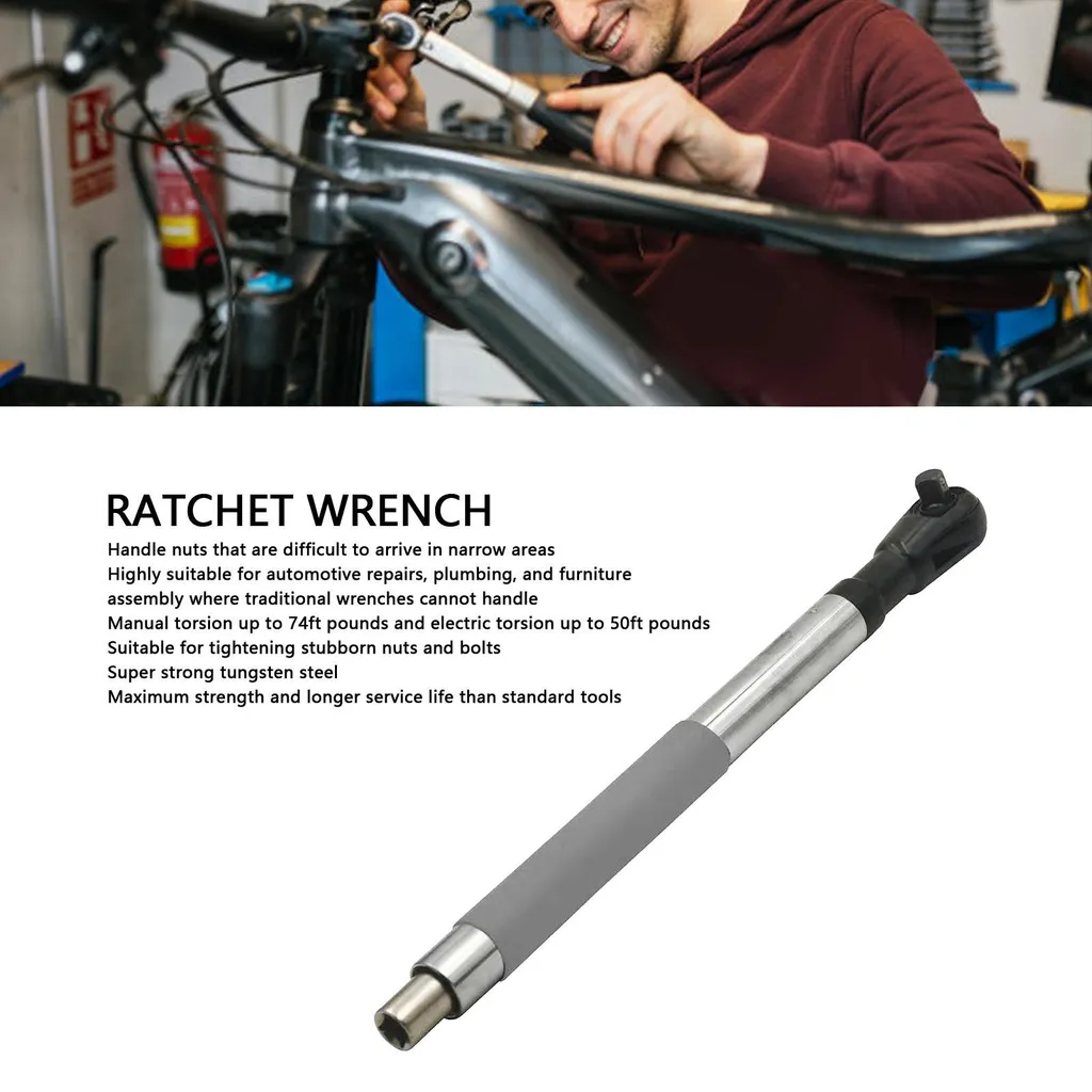 Rallonge électrique à cliquet et clé offset 1/2 pour accès difficile - 4