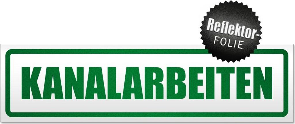 Kanalarbeiten Magnetschild Schild magnetisch