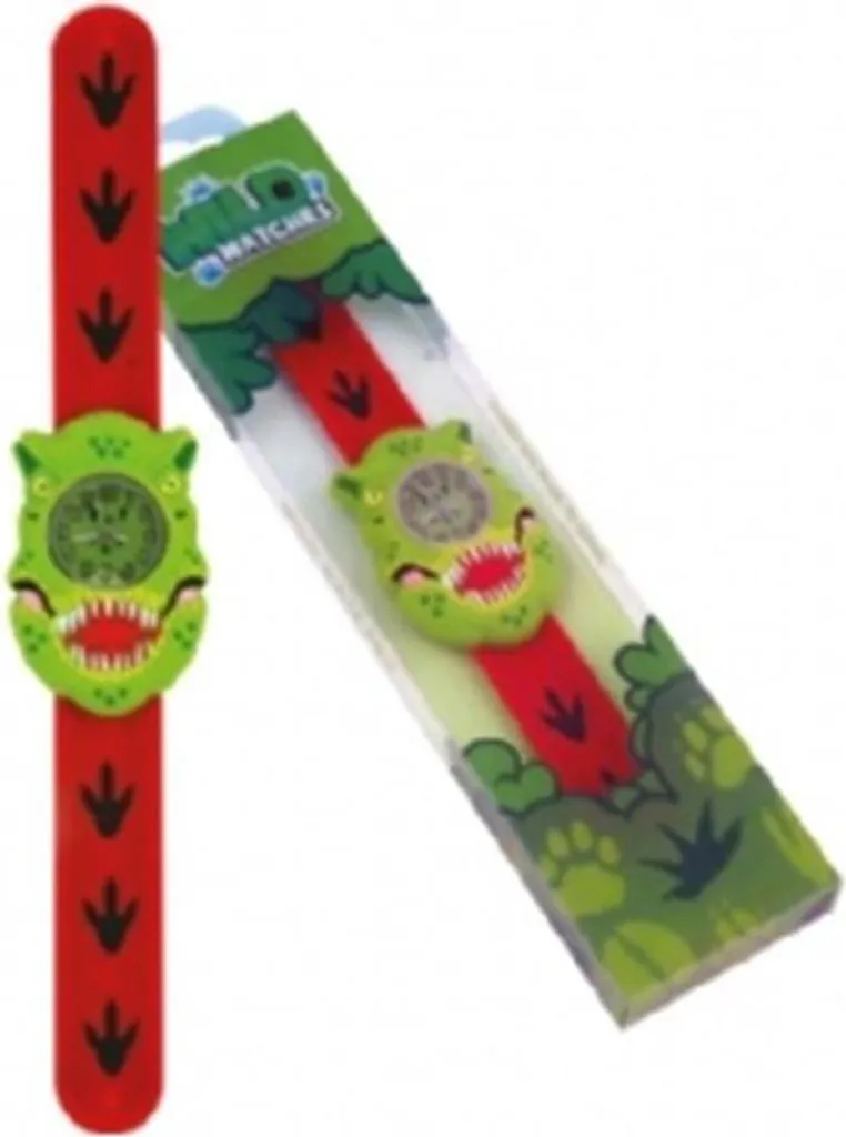 Montre T-Rex Keycraft pour Enfant - Cadran Dinosaure Jurassique Vert