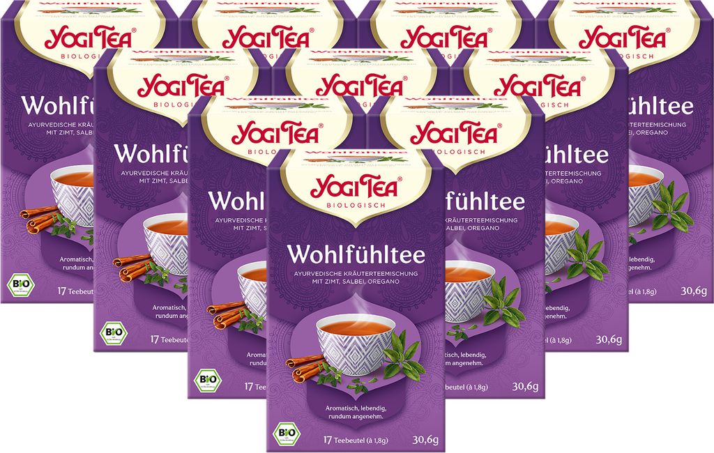 10 x  YOGI TEA Wohlfühltee | 10 x 30,6g Produktbild 