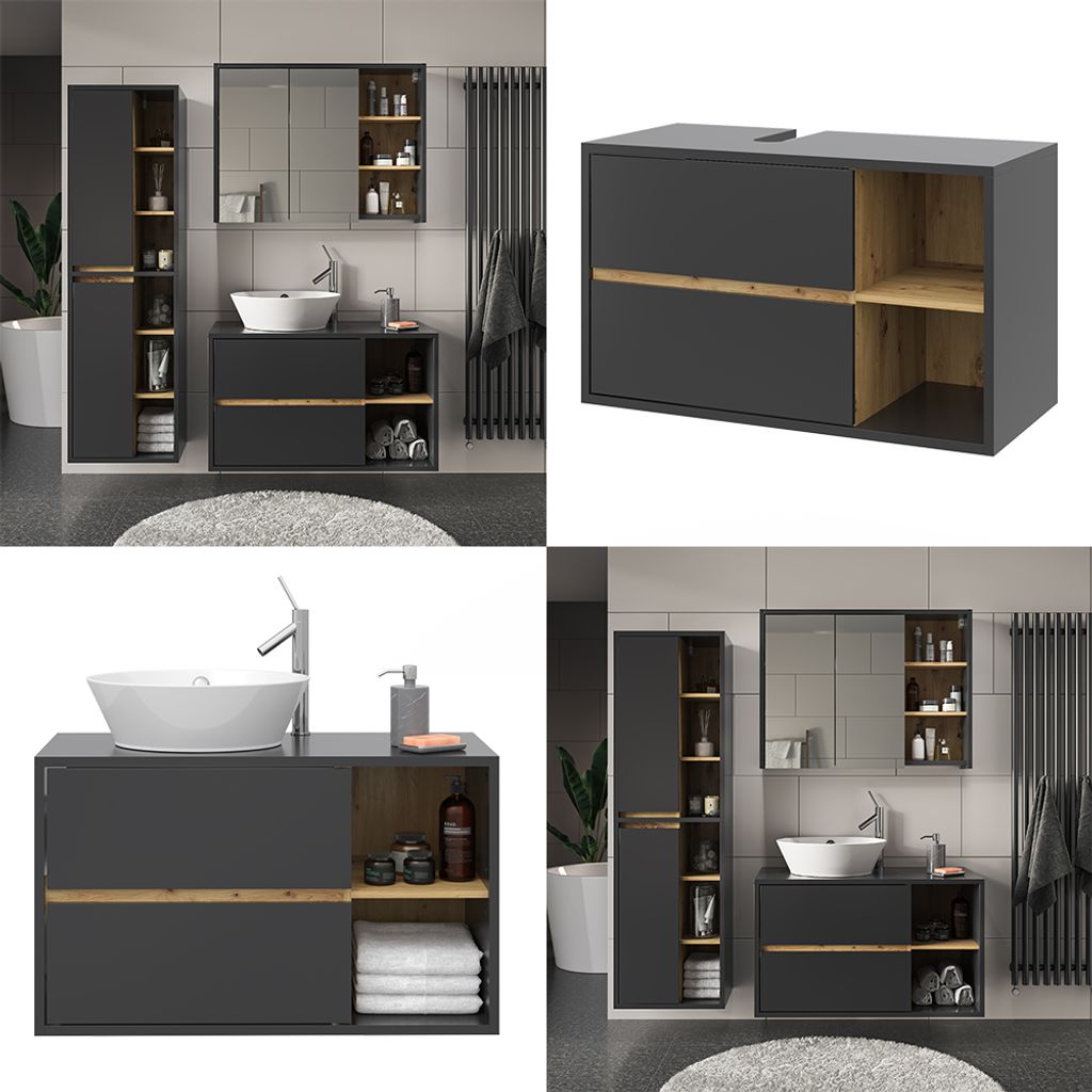 Vicco Waschbeckenunterschrank Viola, 100 x 60 cm, Produktbild 8