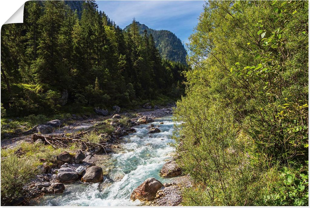 ARTland Poster Wimbachtal Ramsau Berchtesgadener Land Größe: 60x40 cm