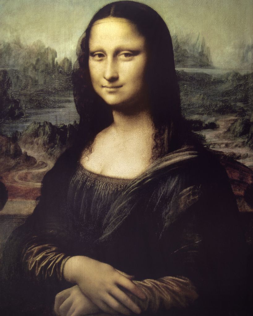 Leonardo Da Vinci Kunstdruck Bild - Mona Lisa (30 x 24 cm)