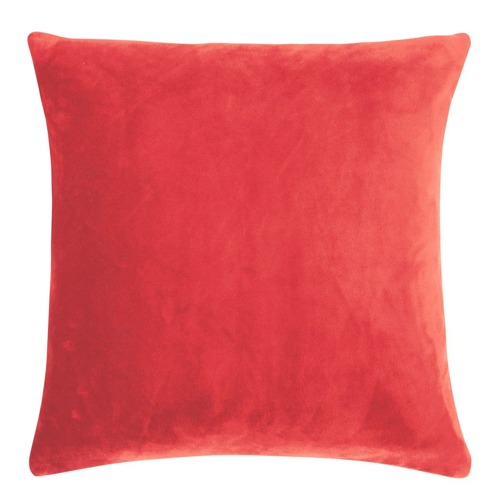 PAD Kissen Smooth 40 x 40 cm apricot / pink Samt uni