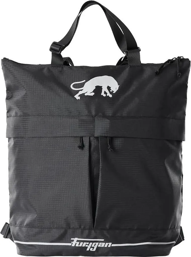 Furygan Case Noir Sac à dos compact avec rangements multiples pour moto
