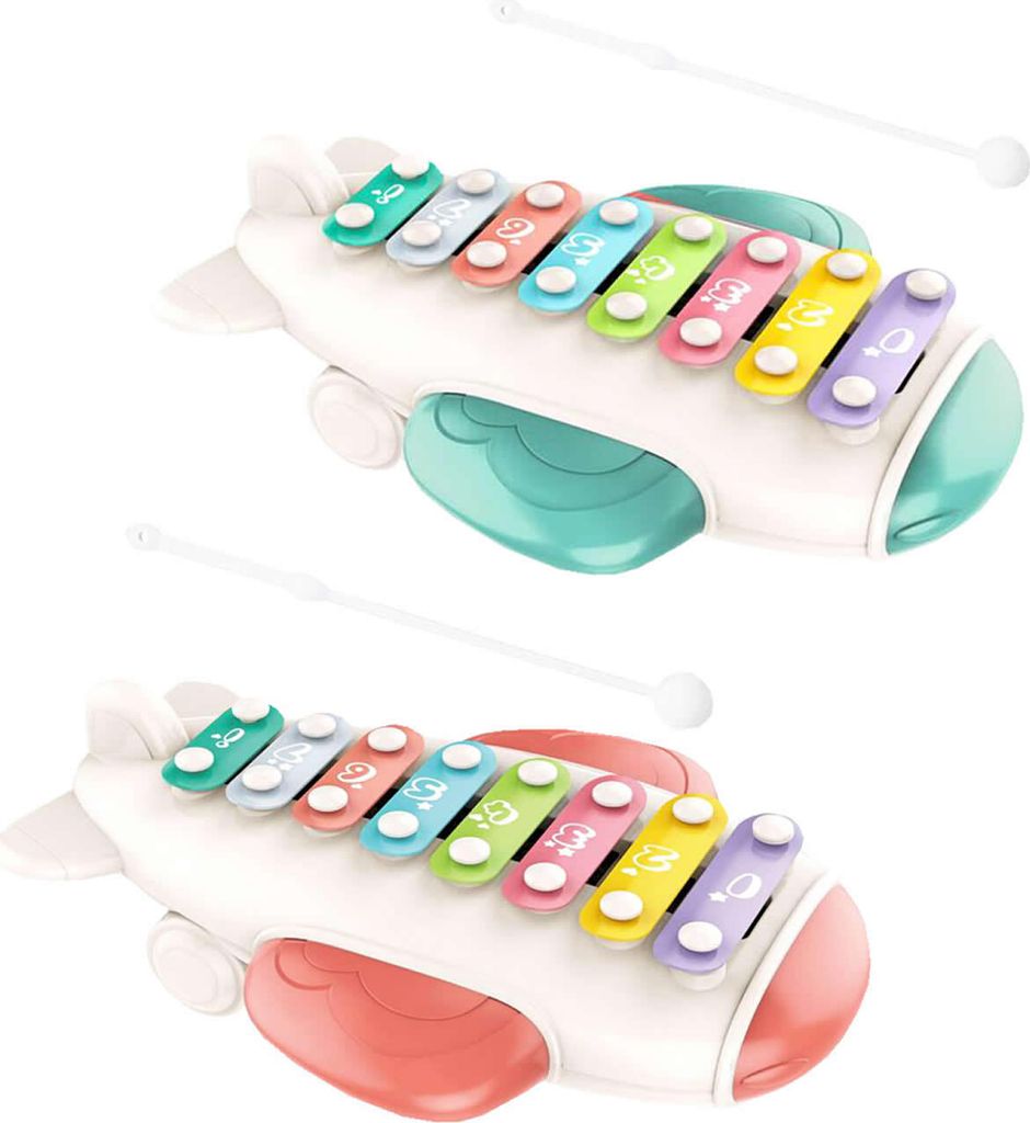 Luna Xylophon Flugzeug Baby Musik Spielzeug Kinder Glockenspiel +18M