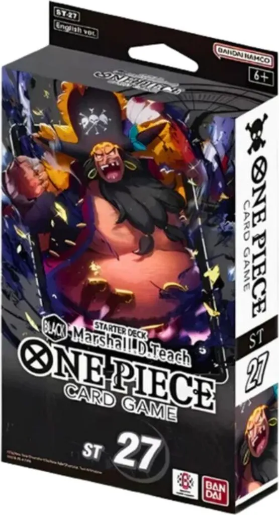 Deck de Démarrage One Piece ST27 Marshall D Teach Jeu de Cartes Noir