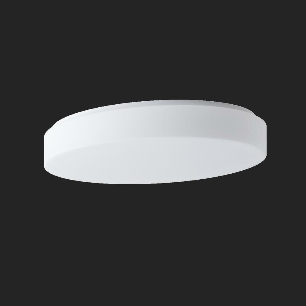 OSMONT GEM48698 GEMINI 2 Decken-/Wandleuchte aus Glas, weiß, IP43, 4000 K, 29 W LED-Notbeleuchtung, kombiniert, 3 Stunden