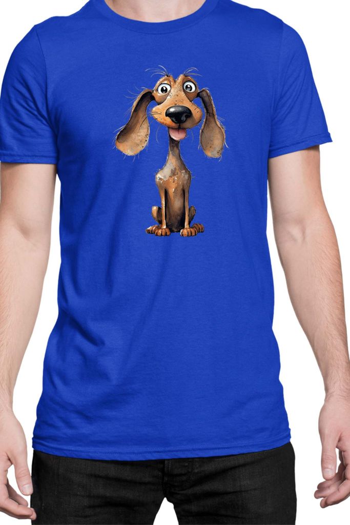Herren T-Shirt Funny Dogs Breeds Dachshund Dog Breed 010, Man 3XL / Blau