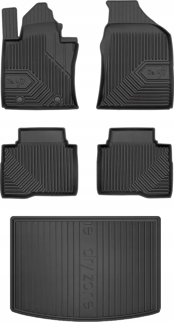 Set 77 Tappetini Gomma SsangYong Korando 4 2019- | Protezione Totale