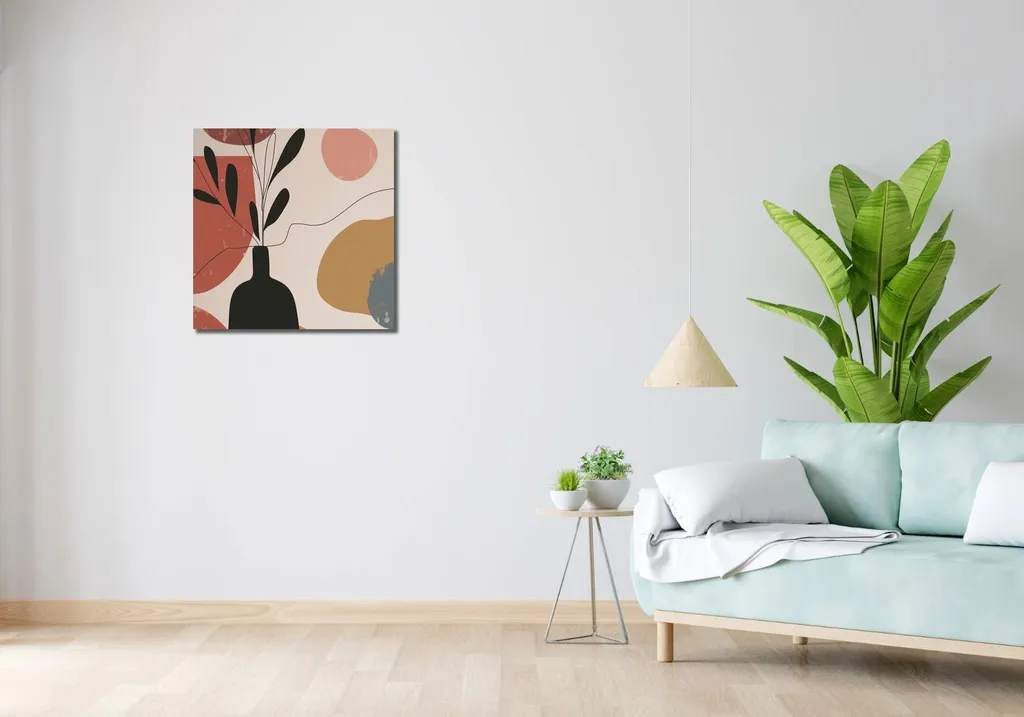 Tableau Moderne Courage 60x60 - Pour Habiller un Mur Vide avec Style - 2