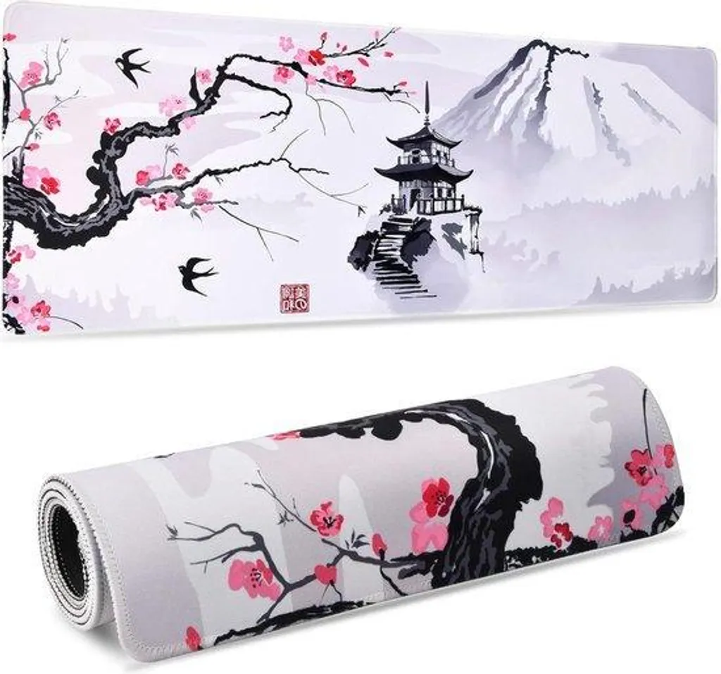 Grand Tapis de Souris Gaming Blanc pour Setup Bureau Setup Gamer Pro