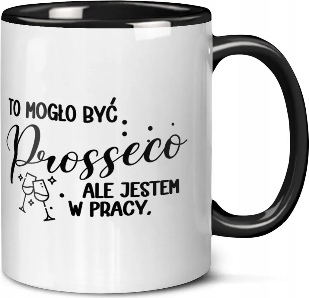 Tazza Motivazionale Ufficio Regalo Collega Prosecco Divertente
