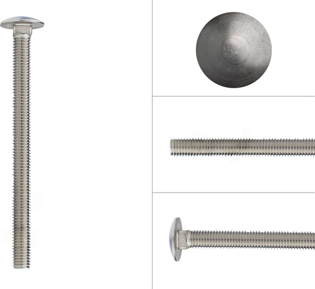 Schlossschrauben Edelstahl M10 x 150 mm - 25 Stück