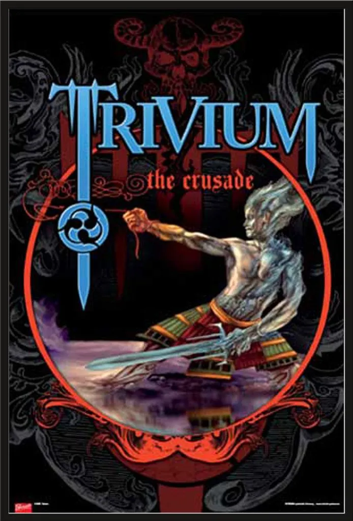Poster Trivium The Crusade Encadré : Fini les Affiches Cornées