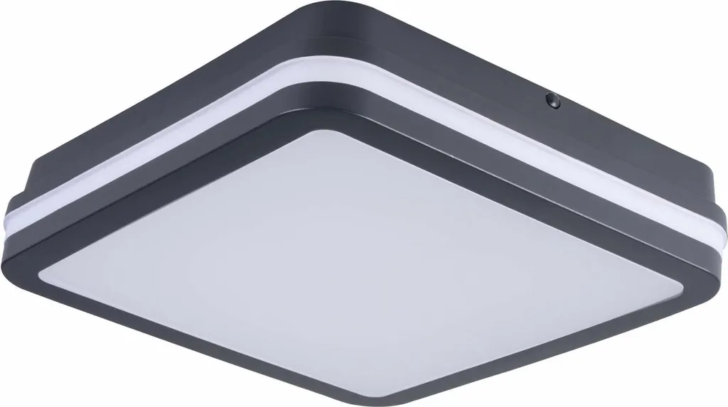 Plafoniera Smart-Ready Kanlux 30W LED Quadrata IP65 Grigio Dimmer