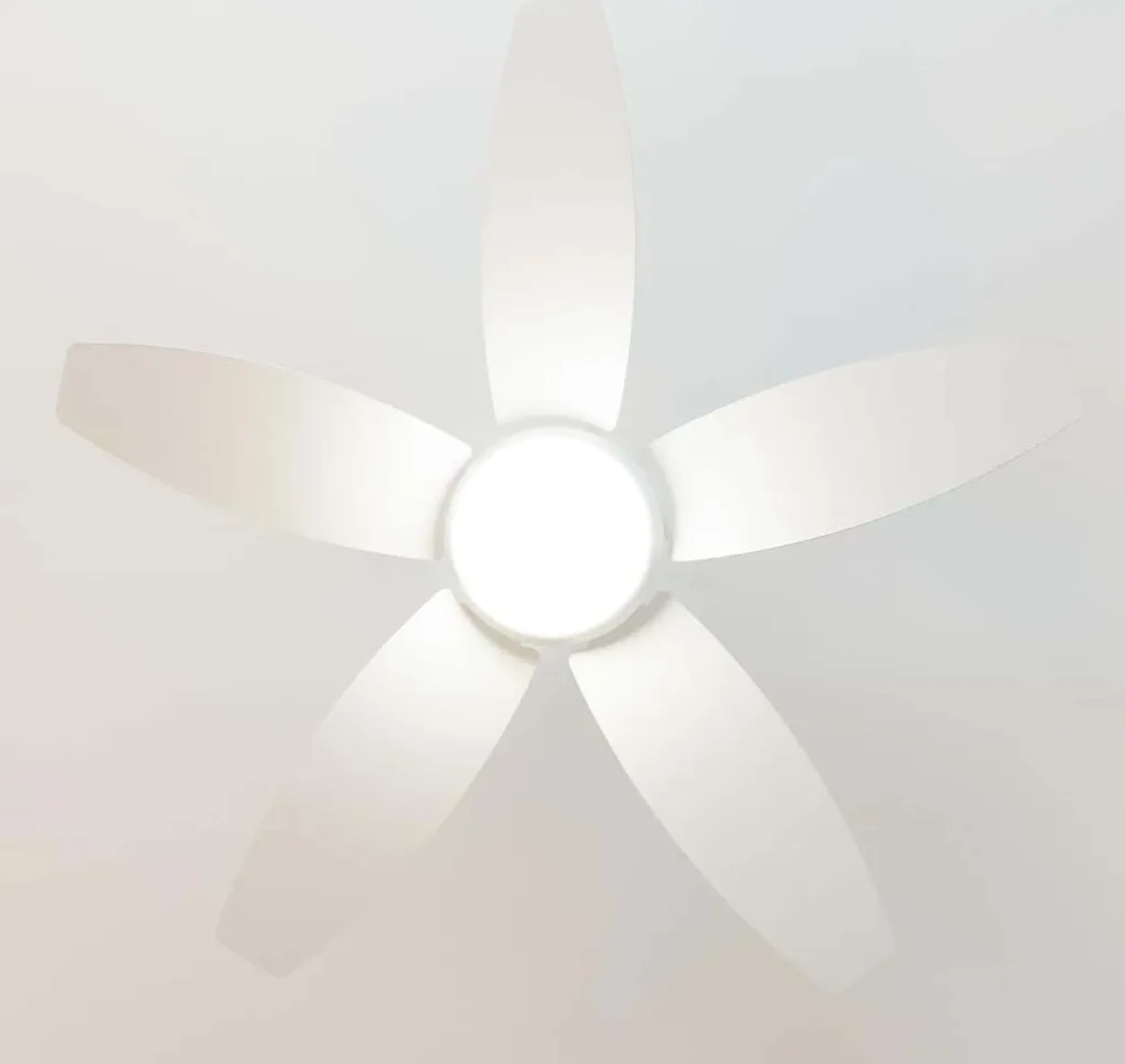 Ventilateur de Plafond avec Lampe LED et Télécommande Bois Clair 106cm