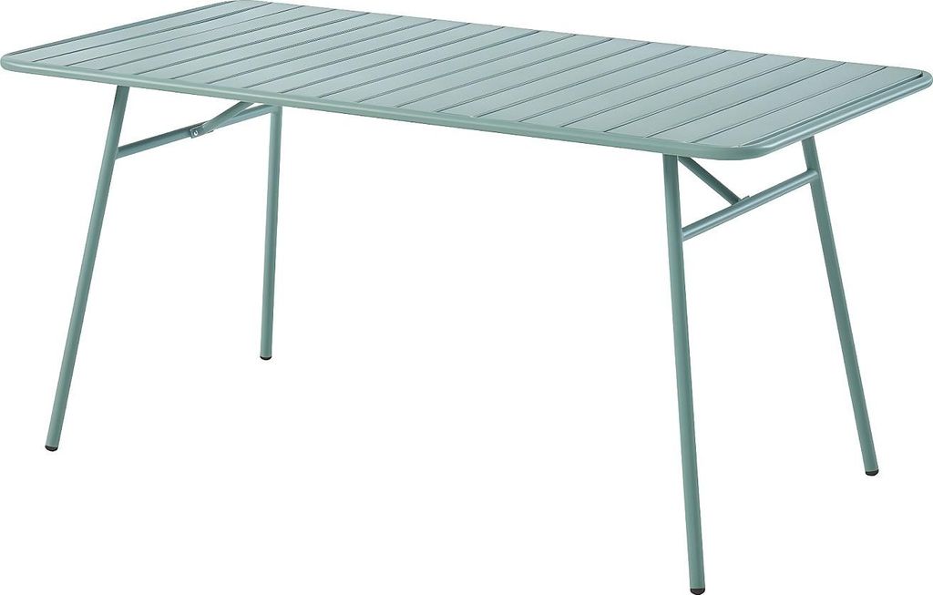 Gartentisch aus Metall – Länge 160 cm – graugrün – MIRMANDE