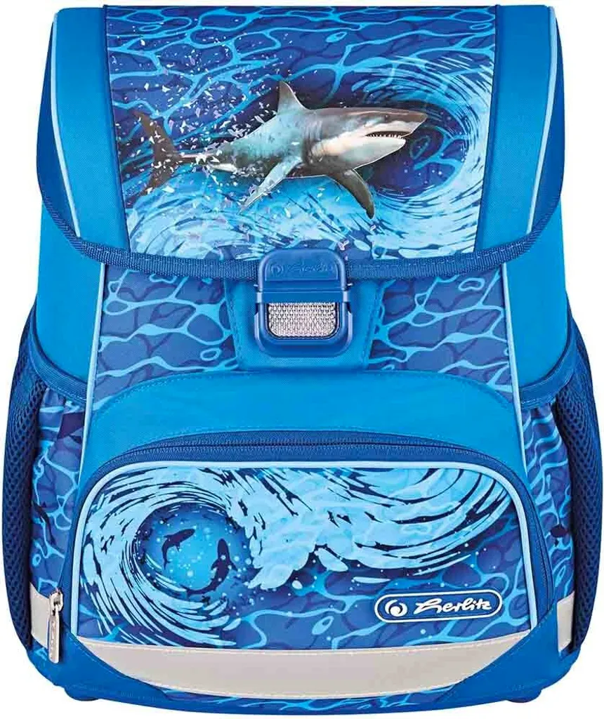 Cartable ergonomique Herlitz Loop Plus Blue Shark contre le mal de dos - 6