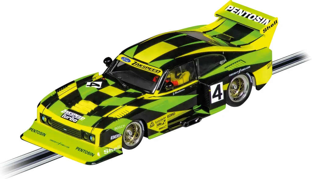 Voiture de Slot Racing Ford Capri Zakspeed Turbo No. 4 Circuit Miniature