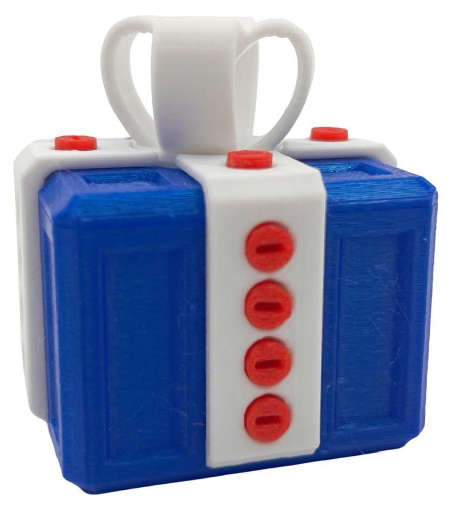 3D-gedruckte, nervige Geschenkbox mit Schrauben – Bunte, quadratische Puzzle-Geschenkbox – Scherzartikel für Zuhause, Büro, Bücherregal oder...