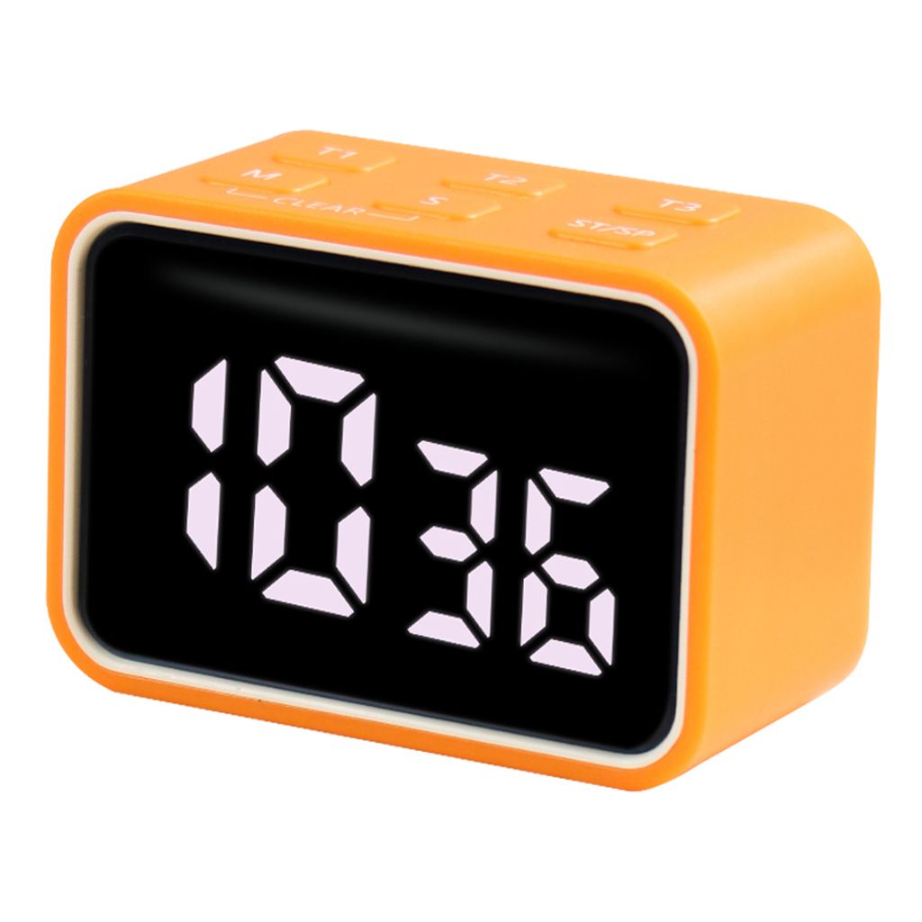 Digitaler Kuechentimer, magnetischer Auf-/Ab-Zaehler mit Anpassungsfunktion, grosser LED-Bildschirm, akustischer Alarm, geraeuschloser Betrieb, Zei...
