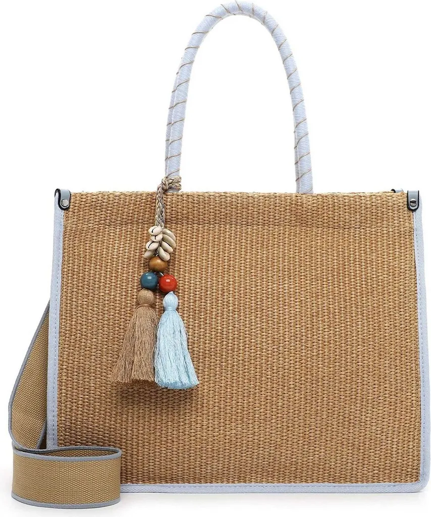 Grand sac à épaule pour femme SURI FREY Kirsty Cityshopper bleu beige