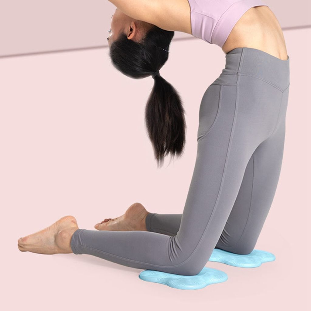 2 Stücke Kniekissen Yoga, rutschfest Knieschoner Matte Set Produktbild 5