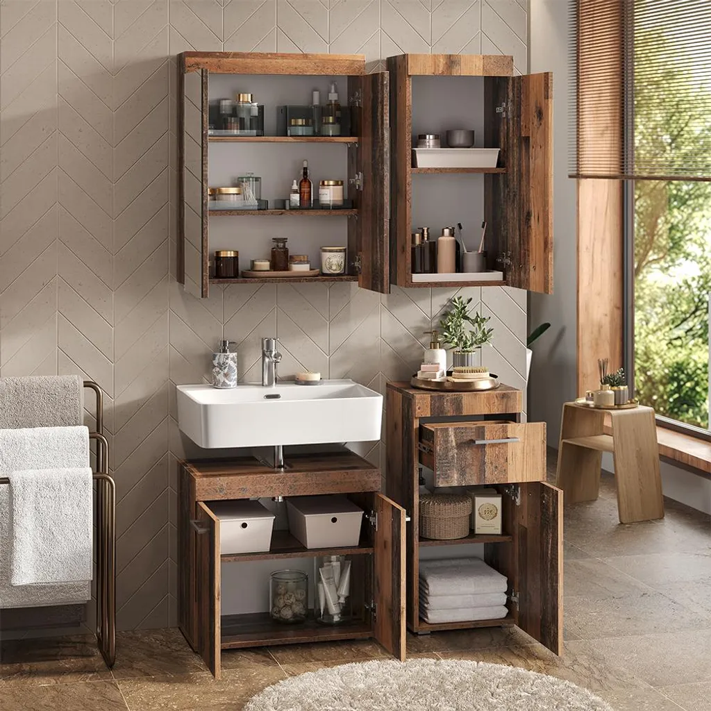 Meuble de rangement mural Vicco Luna 37x77cm Oldstyle pour petit espace - 5
