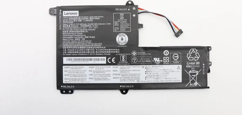 Batterie Lenovo IdeaPad L14L2P21 5B10Q39202 PC portable 7.4V 30Wh
